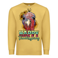Antique Gold happy thanksgiving turkey Premium Sweatshirt - RanaPortraitStore