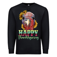 Black happy thanksgiving turkey Premium Sweatshirt - RanaPortraitStore
