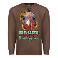 Chestnut happy thanksgiving turkey Premium Sweatshirt - RanaPortraitStore