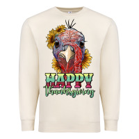 Sandshell happy thanksgiving turkey Premium Sweatshirt - RanaPortraitStore