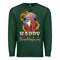 Sports Green happy thanksgiving turkey Premium Sweatshirt - RanaPortraitStore