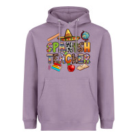 Lavender spanish teacher Heavyweight Hoodie - texasbilliewilder