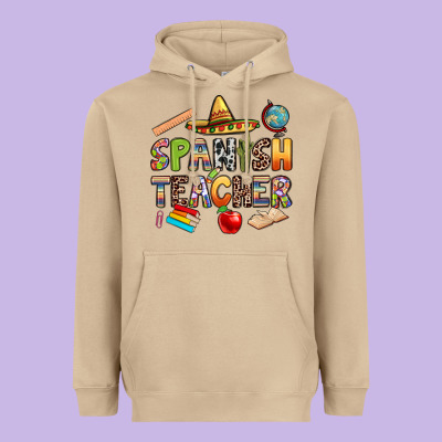 Spanish Teacher Heavyweight Hoodie Designed By Texasbilliewilder