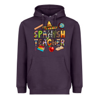 Plum spanish teacher Heavyweight Hoodie - texasbilliewilder