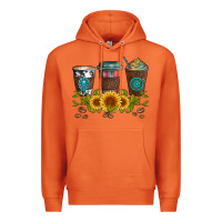 Carrot coffee group and sunflowers Premium Hoodie - Artiststas