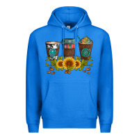 True Royal coffee group and sunflowers Premium Hoodie - Artiststas