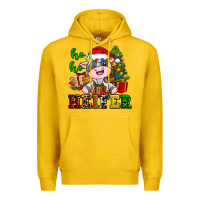 Lemon ho ho heifer little cute christmas cow Premium Hoodie - AdoDesignShop