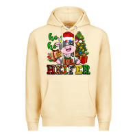 Pina Colada ho ho heifer little cute christmas cow Premium Hoodie - AdoDesignShop