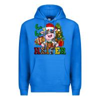 True Royal ho ho heifer little cute christmas cow Premium Hoodie - AdoDesignShop