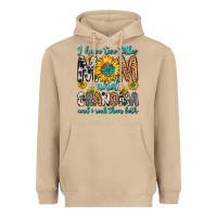 Mushroom i have two titles mom and grandma and i rock them Heavyweight Hoodie - Zillion Design Studio