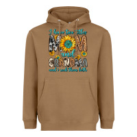 Toasted Coconut i have two titles mom and grandma and i rock them Heavyweight Hoodie - Zillion Design Studio