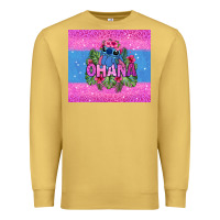 Antique Gold ohana stitch Premium Sweatshirt - Zillion Design Studio
