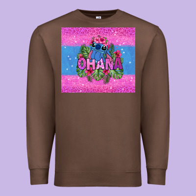 Ohana Stitch Premium Sweatshirt Designed By Zillion Design Studio