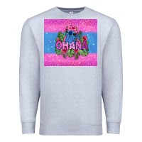 Heather Grey ohana stitch Premium Sweatshirt - Zillion Design Studio