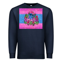 Navy ohana stitch Premium Sweatshirt - Zillion Design Studio