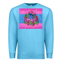 Ocean Blue ohana stitch Premium Sweatshirt - Zillion Design Studio