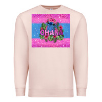 Pale Pink ohana stitch Premium Sweatshirt - Zillion Design Studio