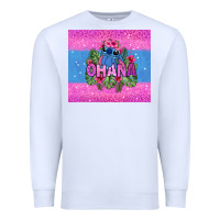 White ohana stitch Premium Sweatshirt - Zillion Design Studio