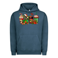 Pigment Midnight Navy trex coffee cups Urban Hoodie - Jasminsmagicworld