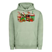 Pigment Oil Green trex coffee cups Urban Hoodie - Jasminsmagicworld