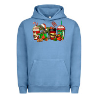 Pigment Pebble Blue trex coffee cups Urban Hoodie - Jasminsmagicworld