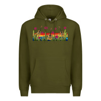 Army Green mexican sombrero guitar libbey glass Premium Hoodie - BundleAndBundleShop
