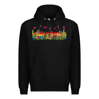 Black mexican sombrero guitar libbey glass Premium Hoodie - BundleAndBundleShop