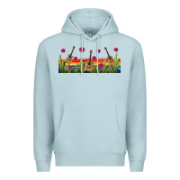 Blue Mist mexican sombrero guitar libbey glass Premium Hoodie - BundleAndBundleShop