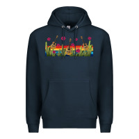 Navy mexican sombrero guitar libbey glass Premium Hoodie - BundleAndBundleShop