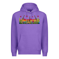 Purple mexican sombrero guitar libbey glass Premium Hoodie - BundleAndBundleShop