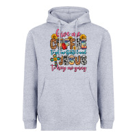 Heather Grey give me coffee to get me started and jesus to keep Heavyweight Hoodie - Zillion Design Studio