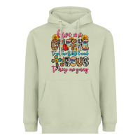 Matcha give me coffee to get me started and jesus to keep Heavyweight Hoodie - Zillion Design Studio