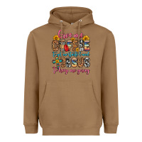 Toasted Coconut give me coffee to get me started and jesus to keep Heavyweight Hoodie - Zillion Design Studio