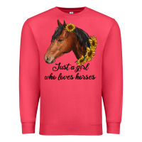 Cardinal just a girl who loves horses Premium Sweatshirt - RanaPortraitStore