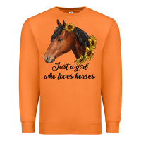 Carrot just a girl who loves horses Premium Sweatshirt - RanaPortraitStore
