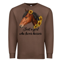 Chestnut just a girl who loves horses Premium Sweatshirt - RanaPortraitStore