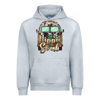 Heather Grey hippie soul caravan Urban Hoodie - BarkalooDesign