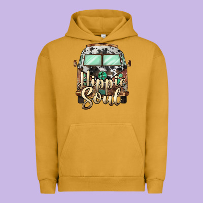 Hippie Soul Caravan Urban Hoodie Designed By Barkaloodesign