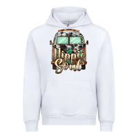 White hippie soul caravan Urban Hoodie - BarkalooDesign