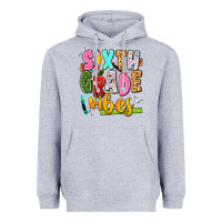 Heather Grey sixth grade vibes Heavyweight Hoodie - texasbilliewilder