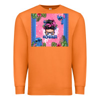 Carrot ohana stitch messy bun Premium Sweatshirt - Zillion Design Studio