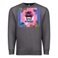 Ohana Stitch Messy Bun Premium Sweatshirt | Teevron