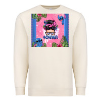 Sandshell ohana stitch messy bun Premium Sweatshirt - Zillion Design Studio