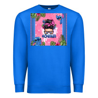 True Royal ohana stitch messy bun Premium Sweatshirt - Zillion Design Studio