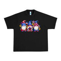 Black american flag gnomes sunflowers star Urban Heavy Tee - Artiststas