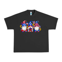 Pigment Black american flag gnomes sunflowers star Urban Heavy Tee - Artiststas
