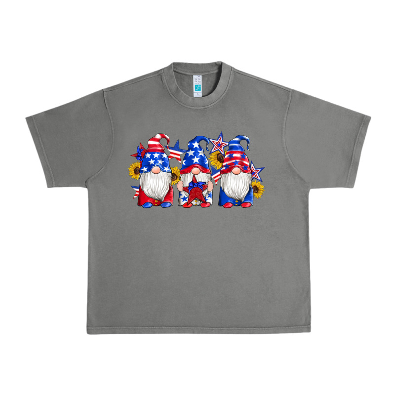 American Flag Gnomes Sunflowers Star Urban Heavy Tee by Artiststas | Teevron