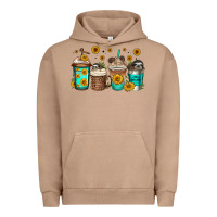 Pigment Burro sloth coffee cups Urban Hoodie - Jasminsmagicworld