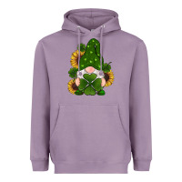Lavender st patricks day shamrock gnomes  sunflowers Heavyweight Hoodie - RanaPortraitStore
