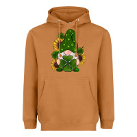 Meerkat st patricks day shamrock gnomes  sunflowers Heavyweight Hoodie - RanaPortraitStore